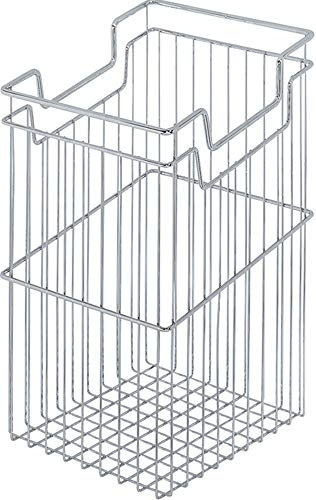 Gedotec Cesta de rejilla para la ropa sucia cromada con función de colgar para armarios inferiores, de metal, 39 litros, para cuerpo: 450 mm, fabricada en Alemania, 1 unidad