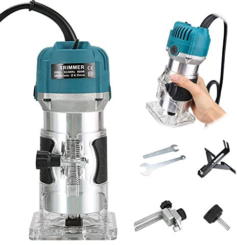 ZPYXBH Fresadora Para Madera, Fresas Para Madera Fresadora, Canteadora Para Madera Eléctrica, Recortadora De Una Mano, Laminador De Madera Para Carpintería, Recorte Desbastado Ranurado