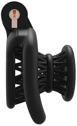 SeLgurFos Chastity Cage Negative Belüftung Keuschheitskäfig Herren mit 4 Cock Rings Male Klein Fischkorb Peniskäfig BDSM Sklave Bondage SM Sexspielzeug für Männer (Black)