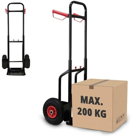 Sackkarre Transportkarre 200 kg klappbar Luftreifen Stahl Stapelkarre