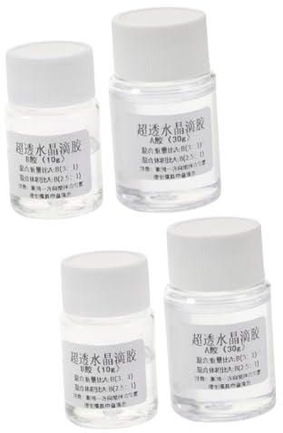 Cabilock 4 Juegos Ab de Adhesivo Epóxico Manualidades y Joyería Diy Alta y Resistencia al Amarillamiento