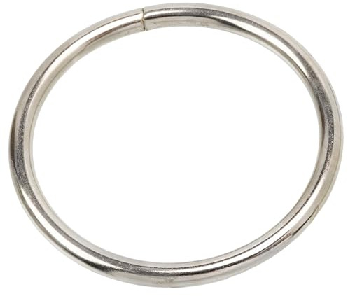 AERZETIX - Juego de 12 anillas redondas Ø45x4 mm en metal de color plata | accesorio de mercería para costura DIY bolsos ropa correas