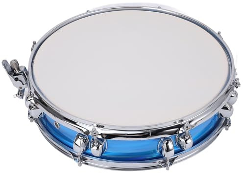 Naroote Snare Drum Kit, Mehrschichtige Kiefernholzkessel Snare Drum Super Slim Rich Tone 14 Zoll Zum Üben (BLUE)