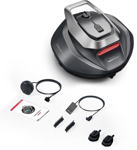 Vroomoto Limpiador Robótico Inalámbrico para Piscinas con Batería de 5200 MAh, 850 Pies Cuadrados en 90 Minutos para Piscinas Enterradas y Elevadas (Enchufe Europeo)