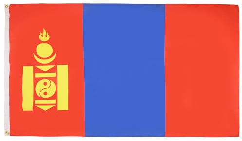 AZ FLAG Bandiera Mongolia 150x90 cm Mongola Poliestere 100D 2 Occhielli
