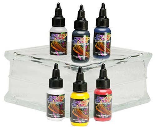 Createx the primary set aérographe 508101 6 x 30 ml couleur :