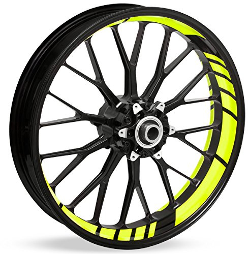 Motoking Felgenbettaufkleber im GP Design - Komplettset für 16 bis 19 - Farbe & Breite wählbar