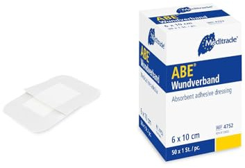 Meditrade 4762 ABE Wundverband, Steril, 20 cm Länge x 10 cm Breite (50-er pack)