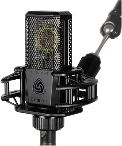 LCT 440 Pure - XLR-Kondensatormikrofon mit 1 Kapsel - Ideal für Gesang, Instrumente, Podcasting & Streaming - Inklusive Mikrofonspinne, Popschutz, Windschutz & Transporttasche