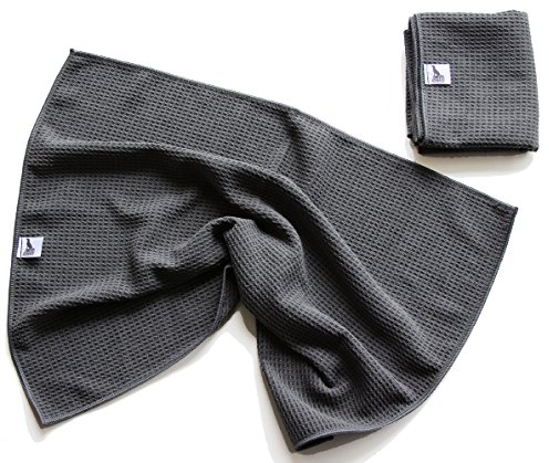 Activity4Dogs 2er Set Hunde-Handtuch spezielles Schmutz-Tuch Microfaser sehr saugfähig sehr geruchsarm schnell trocknend platzsparend