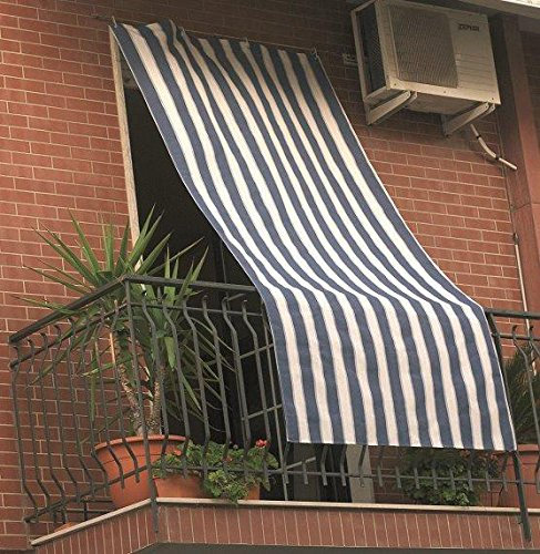 Gemitex TENDA DA SOLE MOD. 'SUN' CM. 140X240 BLU/RIG. 1 PZ