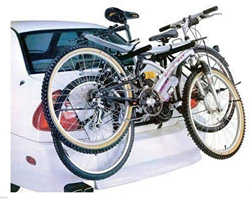 UNIVERSAL CAR BIKE CARRIER 2 BICYCLE RACK FITTING SALOON HATCHBACK ESTATE REAR MOUNT CYCLE TRANSPORTER 24-09