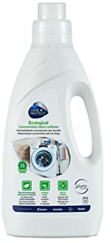 CARE+PROTECT Eco Friendly Fabric Softener - Concentrated Formula - Hypoallergenic - Without Dyes And Phosphates - 750 ml For Up To 25 Washes - White