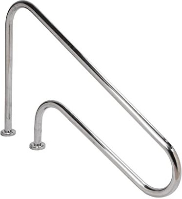 Crisist, Barandilla de Escalera para Piscina, Barandilla de Piscina, Mango Curvo Engrosado, Resistente a la Corrosión para Piscina(ST001)