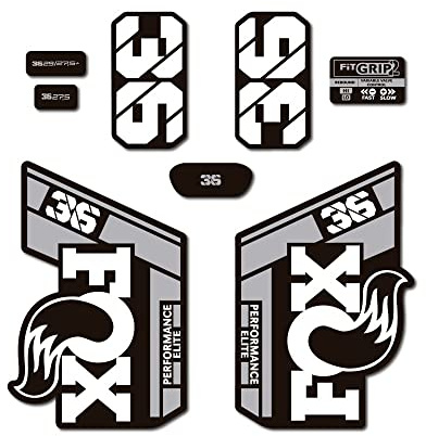 STAR SAM Autocollants compatibles avec fourche de vélo Fox 36 Performance Elite 2021 Blanc 1 cm
