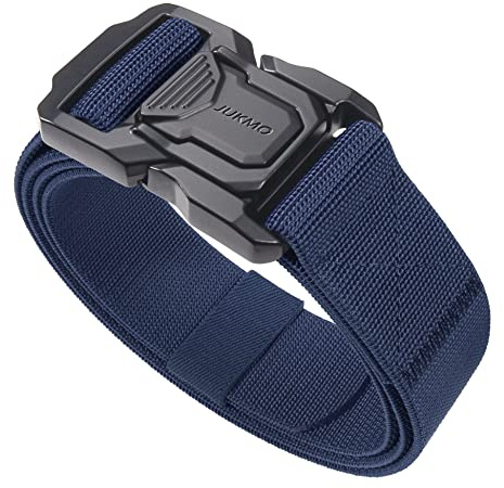 JUKMO Taktischer Gürtel Herren, Militär Rigger 3,8cm Nylon Arbeit Gürtel | Heavy Duty Zinklegierung-Sicherheitsgurt-Schnalle & elastischer Riemen