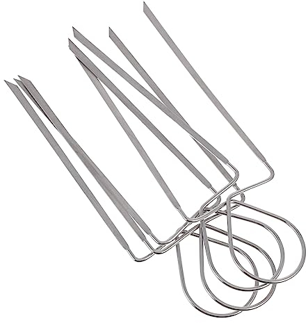 Yardwe Set Di Utensili Da 4 Pezzi in Acciaio Inossidabile Forchette E Spiedini Per Barbecue Facili Da Usare Per Cucinare Allaperto Set Per Barbecue Da Campeggio