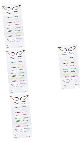 minkissy 16juegos Pegatinas De Delineador De Ojos Impermeables y Autoadhesivas Kit De Maquillaje Chic Para Fiesta y Eventos Diseño Ligero y Portátil Aplicación Cómoda y Natural