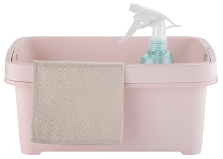 Minky Storage Caddy with Divider, 10L Capacity, Foldaway Handle, UK Made