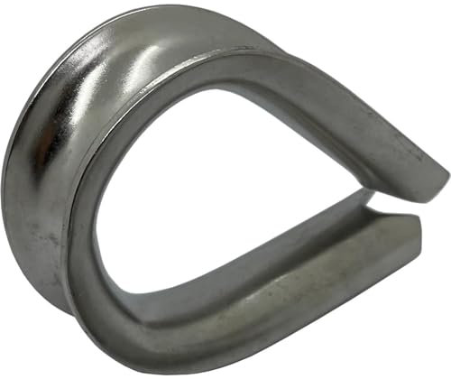 Cable metálico Dedal Acero inoxidable V4A 316 20mm inoxidable Dedal de cuerda