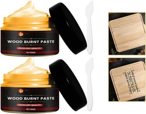 Toseky Holzverbrennungsgel Holzbrennpaste Brennpaste Gel Holzbrennpaste Flammpaste Für Wood Craft Einfach aufzutragende Brennpaste Verbrennungsgel - Multifunktionales -Brandmalerei-Zubehör für