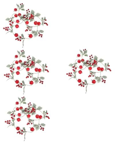 ABOOFAN 4 Stück Weihnachtskugel-Lichtleiste Weihnachtsgirlande Weihnachtsdekoration Christmas-Decorations Christmas decoations Girlande mit Lichtern Weihnachtsbeleuchtung Siebdruckstoff