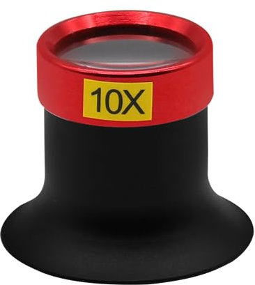 Lupe Juwelierlupen Augenlupe Lupenglas Experimentelle Monokularlupe 10x Tragbare Uhrmacherlupe Schmucklupe