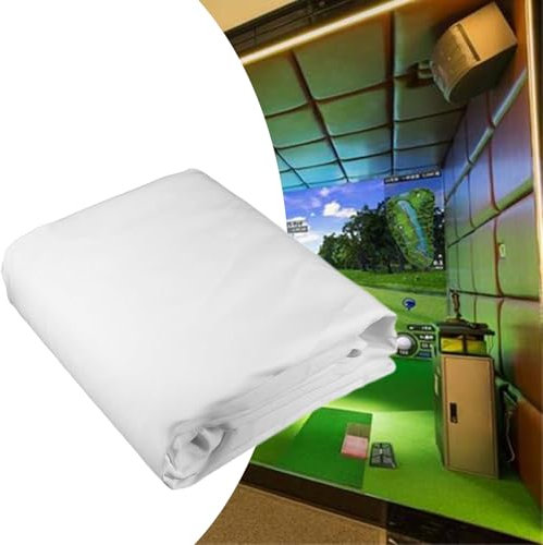 ROGHA Golfschirm, stoßfestes Projektionstuch-Ziel, Golfsimulator-Aufprallschirm, stoßfestes Projektionstuch-Zieltuch, Golfschwungtraining zu Hause,3 * 3m