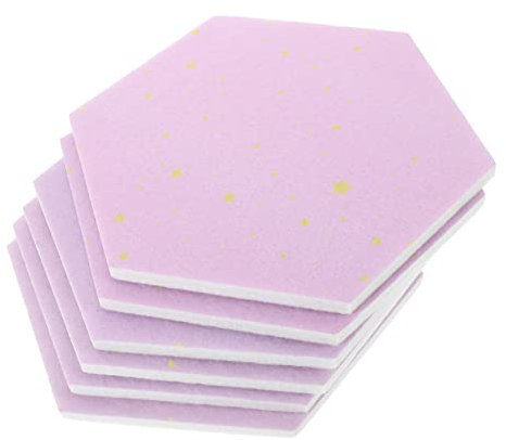 Holibanna 6stücke Filz Pinnwand Sechseckig Für Wand Korktafeln Memo Board Kleine Bildertafel Aus Filz Für Home Office Klassenzimmer