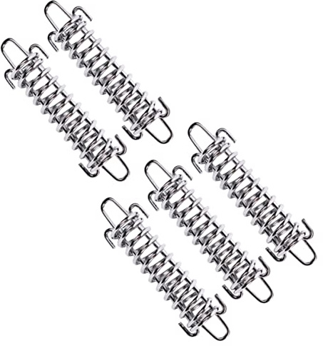 BESTonZON Hebilla de Gancho de Resorte 5 Piezas para Tienda de Campaña Acero Inoxidable de Alta Resistencia Resorte de Viento para Acampar al Aire Libre