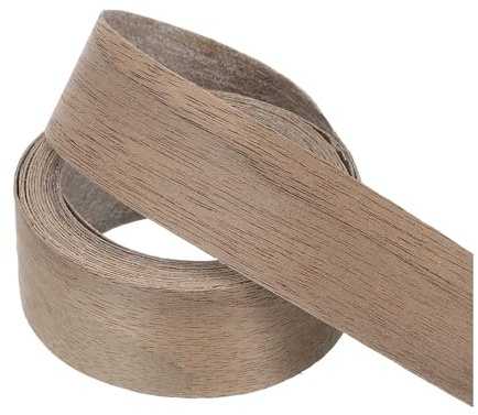 PATIKIL 25mm Black Walnut Edge Banding,3 Meters Wood Veneer Tape Pre-glued | Flexible Plywood Edge Banding,with Hot Melt Adhesive,for Furniture Restoration,10 ft