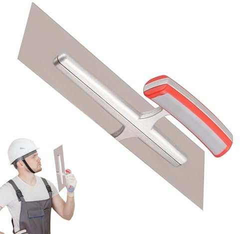Hoja de la llana de enlucido - Herramienta manual de concreto, superficie de la piscina más suave | Construcción agarre ergonómico de mango suave, herramienta duradera de recubrimiento de prec