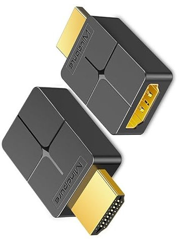 Wdbild Confezione da 2 adattatori maschio a femmina connettore supporta 4K e 3D adatto per televisori monitor portatili gioco liscio