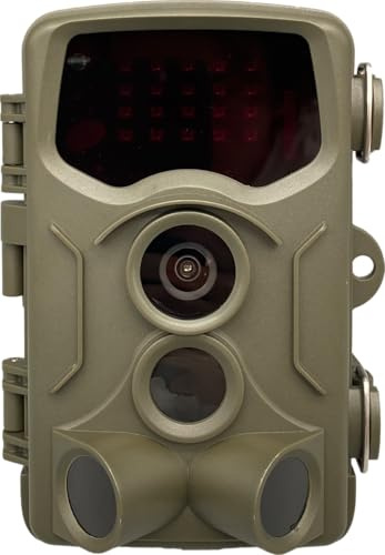 Berger & Schröter | 32MP Full HD Wildkamera, 4K Video, 0,2s Trigger Auslösezeit, 512GB, Wildtierkamera mit Bewegungsmelder, IP54, 105° Erfassungswinkel, 8MP Sensor, 940nm Nachtsicht
