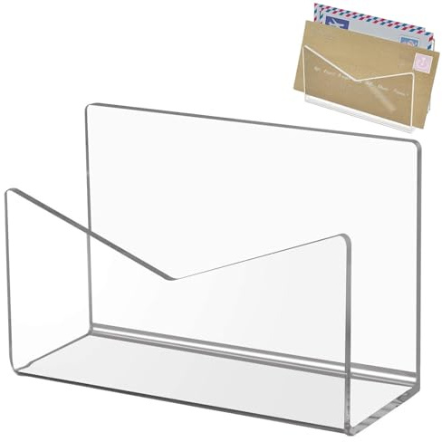Acryl-Briefhalter, Brief-Organizer, Schreibtisch, kleiner Geldscheinteiler, durchsichtiger Teiler für Geldscheine, Bargeldumschläge, Handyhalter in
