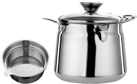 Distributeur d'huile professionnel avec passoire, séparateur de déchets en acier inoxydable 316 avec grands volumes pour la gestion de la cuisine à domicile