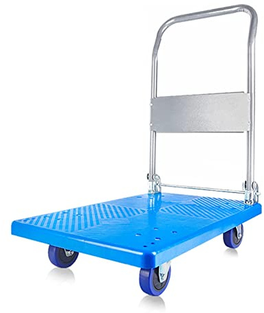 GSACLKES Warenkorb, Klappbarer Plattformwagen Mit Leisen Rädern Heavyduty Industrie Push Wagon Für Einfachen Transport 90X60X94 cm Multifunktions-Handwagen Für Das Bewegen Schwerer Lasten/73 * 47 * 85