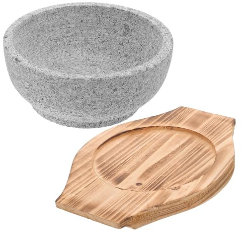 Luxshiny Ciotola Per Zuppa Coreana In Pietra Fatta A Mano In Terracotta In Marmo In Ceramica A Forma Di Ciotola Tradizionale Per Bibimbap Grandi Ciotole Coreane Vassoio Per Cibo Per