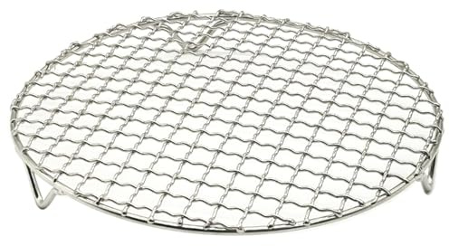 DAGLLGEW Cooling Rack with Legs 12in Round Multi-Use Stainless Steel Steam Rack Oven & Dishwasher Safe for Grill, Air Fryer, Instapot, Canning Roasting Canning Steam for Pot