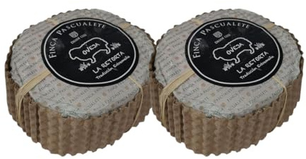 PACK 2 - Queso La Retorta Finca Pascualete 500g aprox. – Artesano de Leche Cruda de Oveja Prensado a Mano – Sabor Intenso y Untuoso – Sin Gluten – Ideal para Regalar o Disfrutar – Queso Extremeño