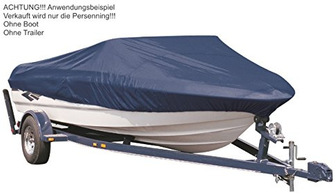 Boot Schutz Plane Abdeckung Persenning Haube Hülle in Marine Blau Grau Boote Bootabdeckung Bootplane (Marine Blau, Typ XS/L max 4,90m / B max 1,80m)