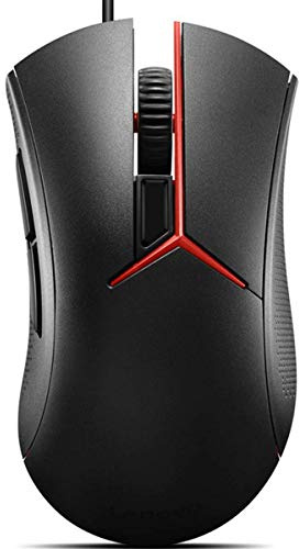 Lenovo GX30L02674 Optical USB Mouse 4000 DPI Right-Handed Mouse (Right Handed, Optical, USB, 4000 DPI, Black, Red)