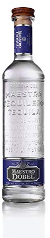 Maestro Dobel Silver Tequila 40% ABV 70cl | 100% Blue Agave Premium Tequila | Smooth Citrus, Pepper & Herbal Notes | Premium Silver Tequila for Margaritas & Cocktails