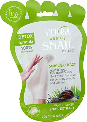 Victoria Beauty Softening, Nourishing and Smoothing “Sock-Type” Foot Mask for Dry or Damaged Feet and Heels, 30g