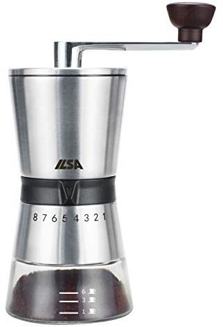 ILSA Macina caffè Alluminio Vetro Borosilicato