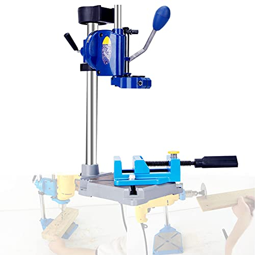 LXX Drill Press Stand for Hand Drill, Drill Press Stand Table Heavy Duty with Vise, Universal Bench Clamp Support Tool Drill Presses for Precision Drilling