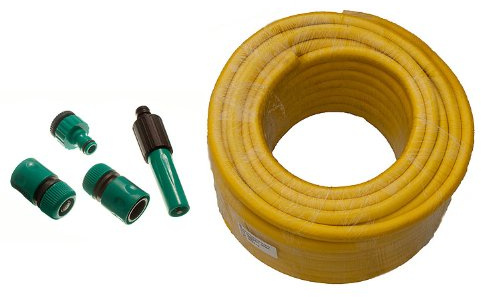 ONESTOPDIY.COM 100 Metre Pro Garden Hose Pipe Anti Kink + Hozelock Compatible Connectors NEW