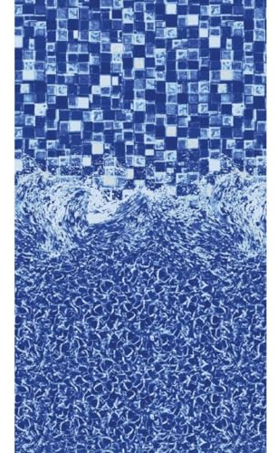 Aqua Coastal Bali Overlap - Revestimiento ovalado para alberca sobre el suelo, 48-54 (12' x 24')