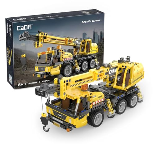 Cada Technic – Gru con movimento – Giallo – 658 pezzi – + 8 – (DEQUBE 927DE65005)