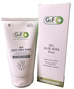Aloe Vera puro. Gel aloe vera 100 puro. Para piel sensible y reactiva. Gel en tubo de 150 Ml. Aloe Vera puro gel hidratante para la piel. Regenerador 100% natural. Hecho en España.